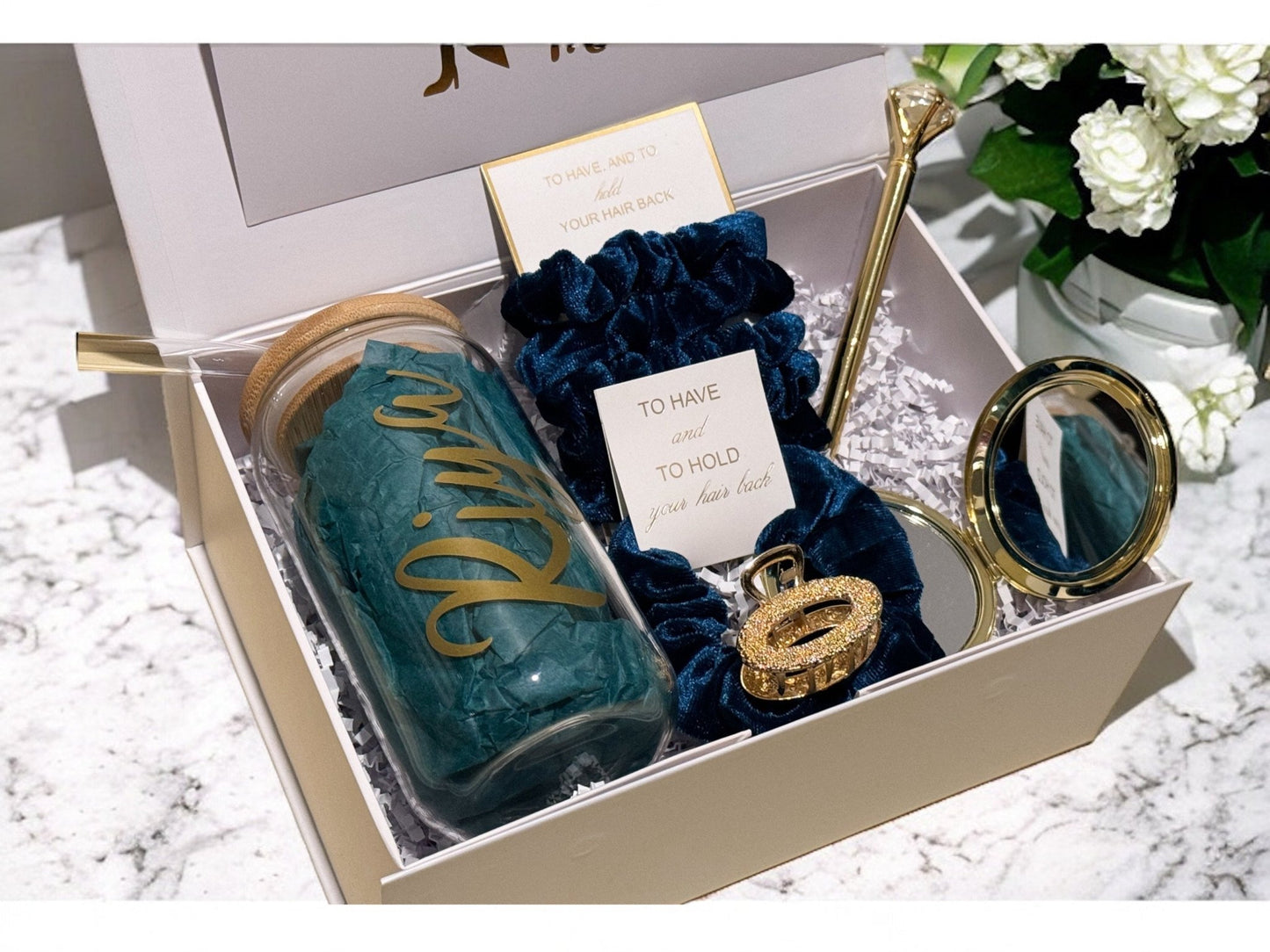 Bridesmaid Proposal Box, Bridesmaid Proposal, Bridesmaid Gift Box, Teal collection - Box of Love