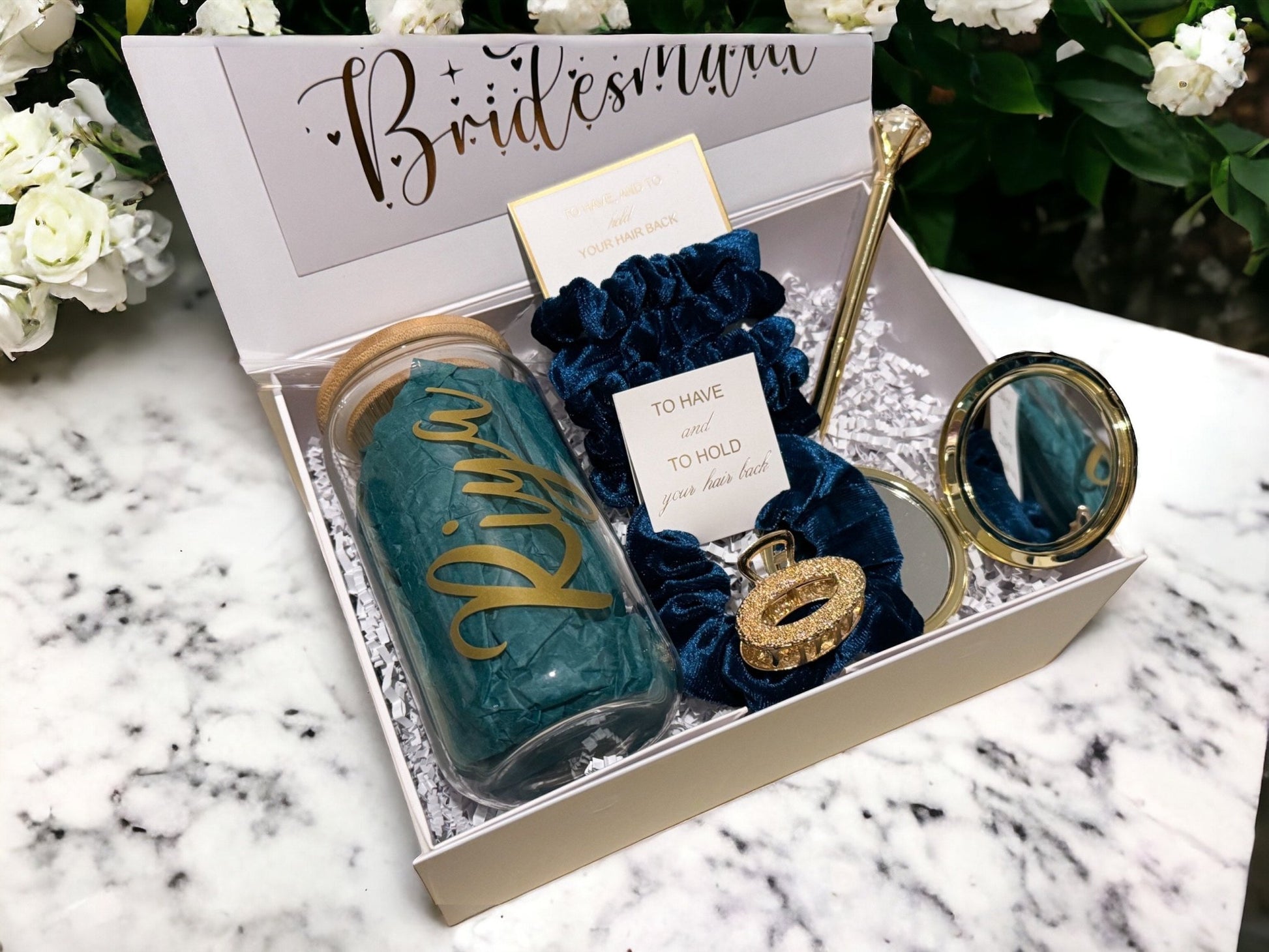 Bridesmaid Proposal Box, Bridesmaid Proposal, Bridesmaid Gift Box, Teal collection - Box of Love